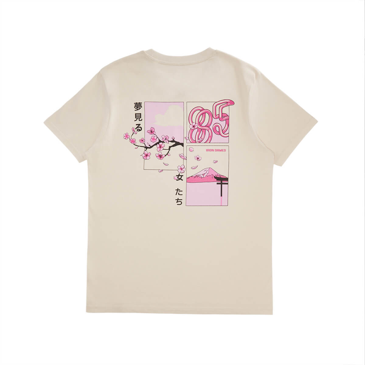 TSHIRT BEIGE - IRON DAMES X FUJI