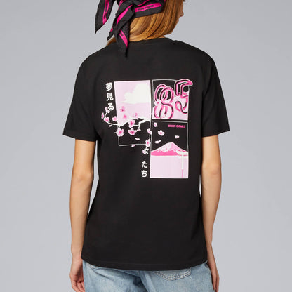 TSHIRT NERA - IRON DAMES X FUJI