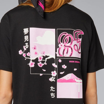 TSHIRT NERA - IRON DAMES X FUJI